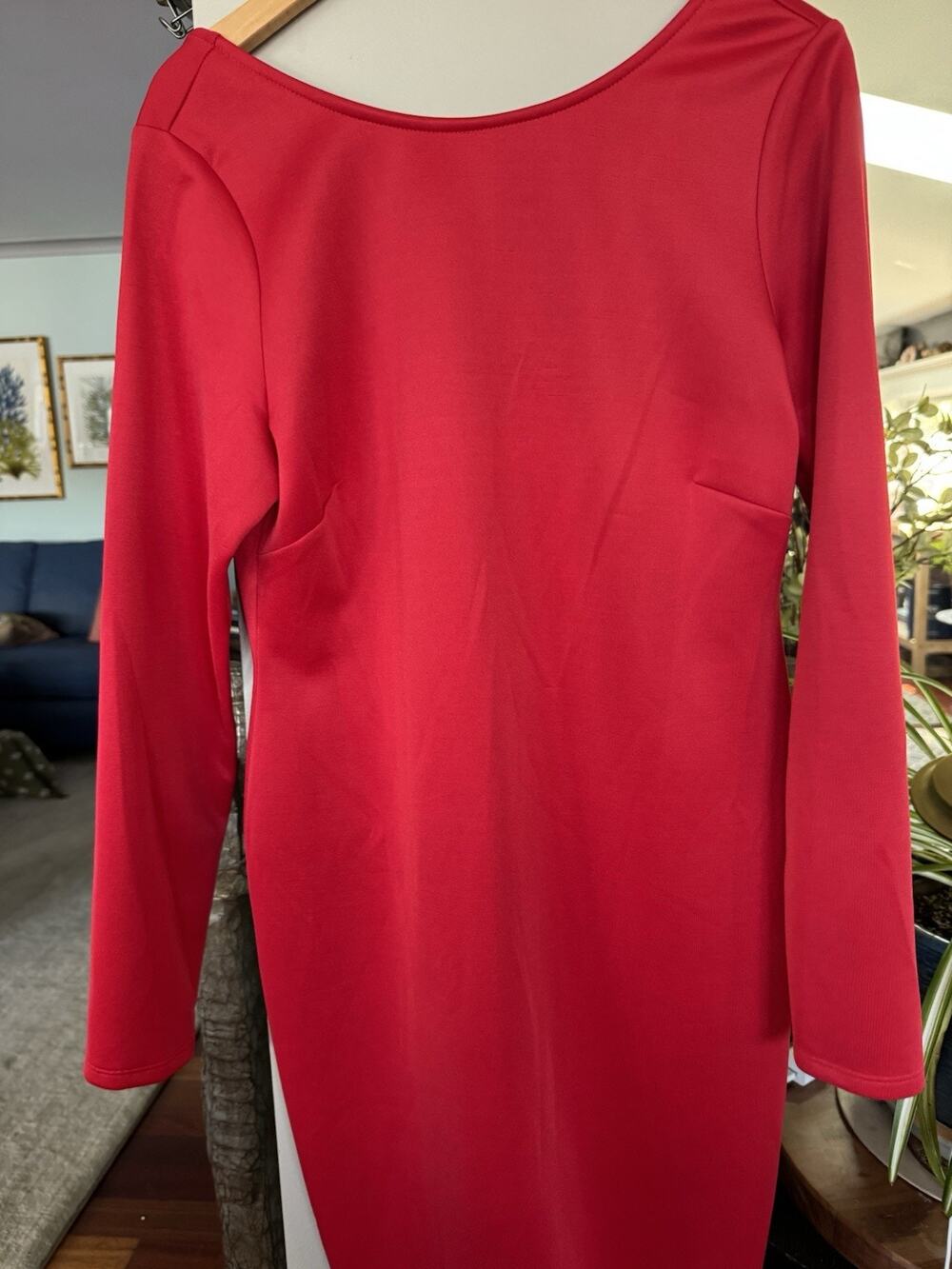 Kardashian Kollection Red Dress NWT XL Long Sleeve Christmas